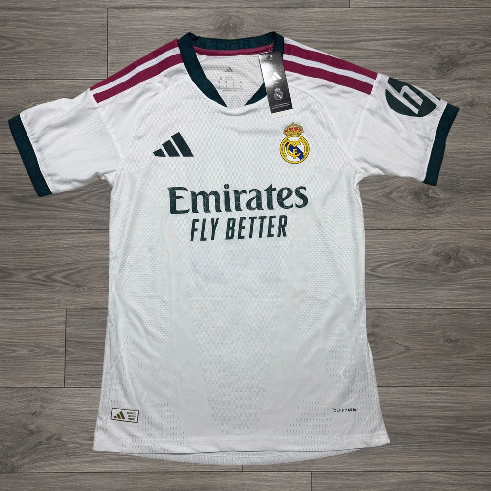 Adidas Real Madrid Mbappé 10 Home Jersey Size Medium White Soccer Shirt NWT